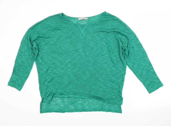 Atmosphere Womens Green Boat Neck Polyester Pullover Jumper Size 16