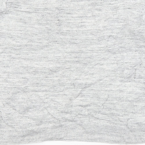 H&M Womens Grey Crew Neck  Acrylic Pullover Jumper Size M
