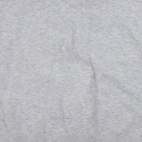 ENZORIA Womens Grey Crew Neck  Viscose Pullover Jumper