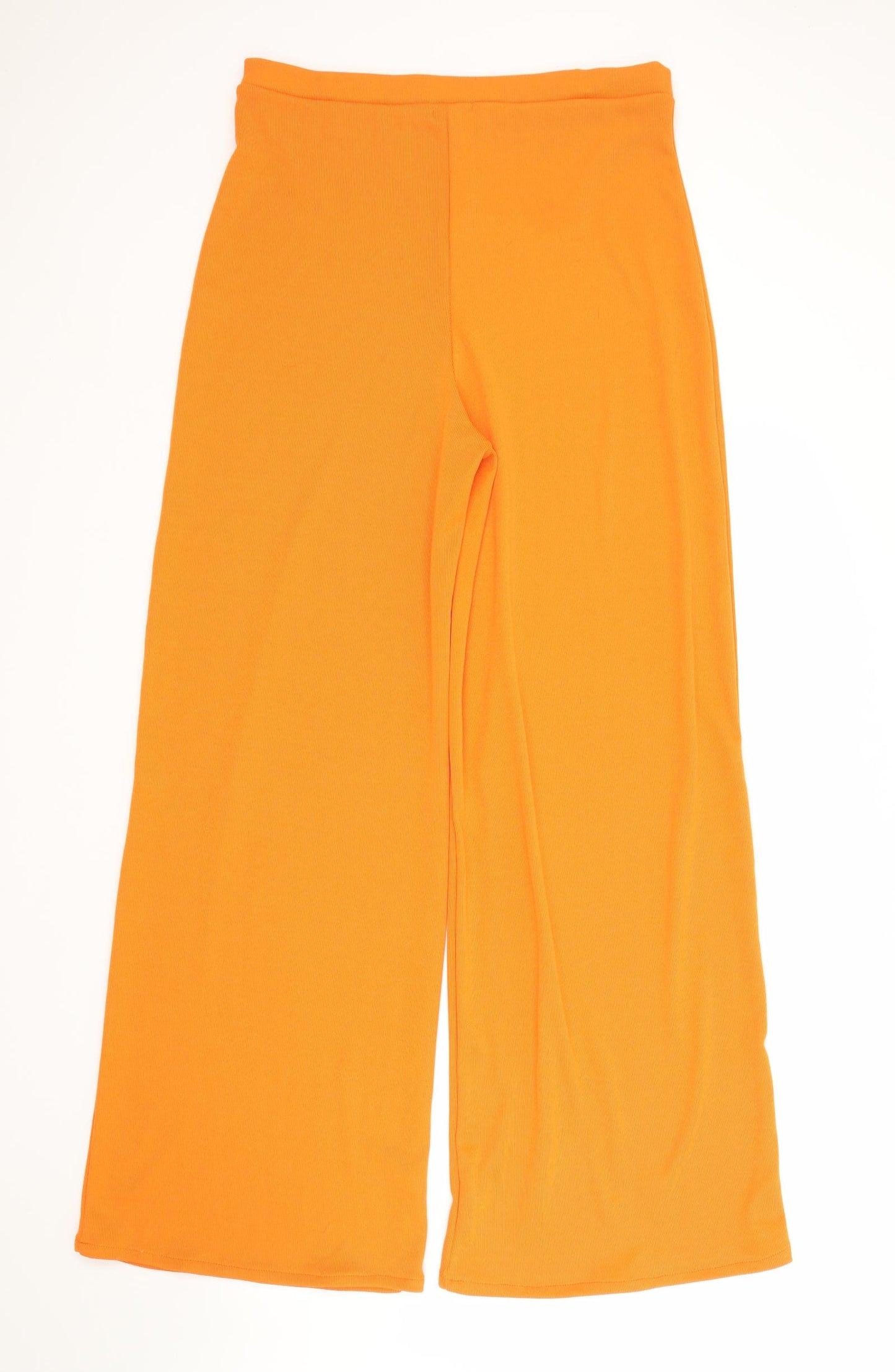 PRETTYLITTLETHING Womens Orange  Polyester Bloomer Trousers Size 14 L32 in Regular