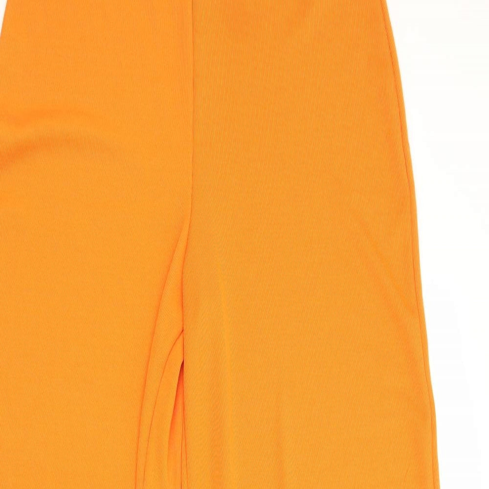 PRETTYLITTLETHING Womens Orange  Polyester Bloomer Trousers Size 14 L32 in Regular