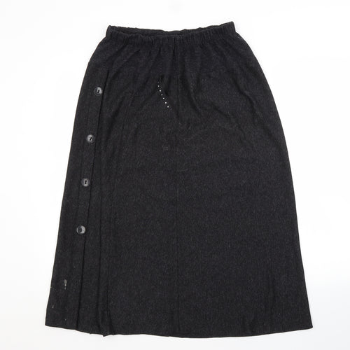 Preworn Womens Grey   A-Line Skirt