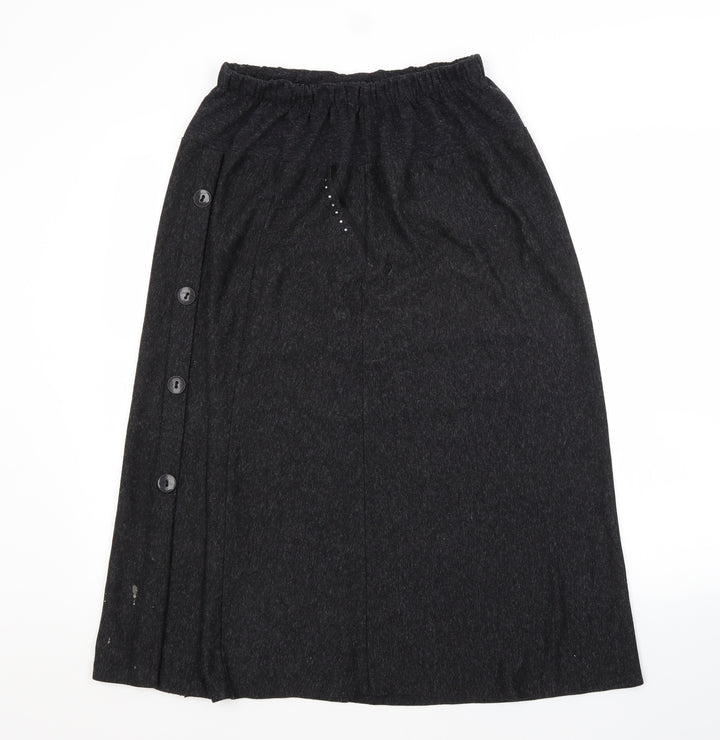 Preworn Womens Grey   A-Line Skirt