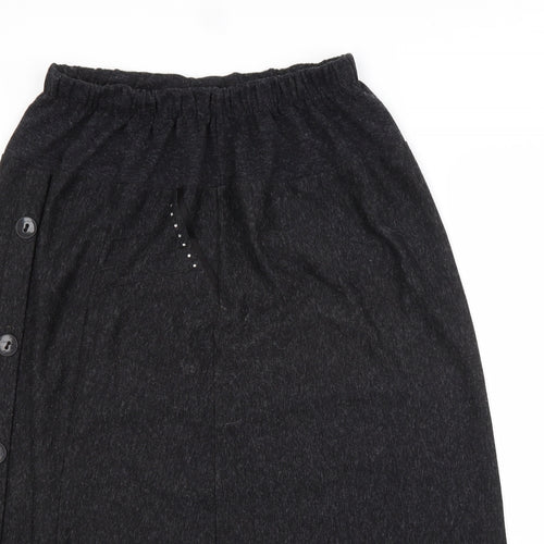 Preworn Womens Grey   A-Line Skirt