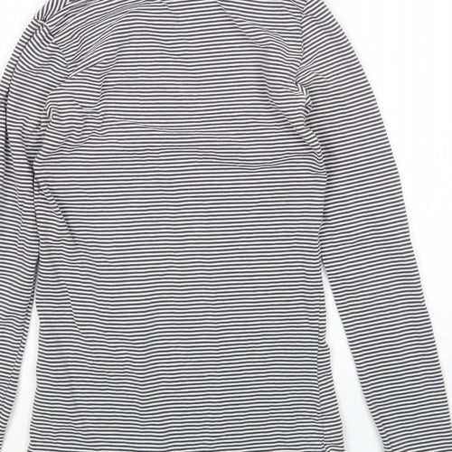 Primark Womens Multicoloured Striped  Basic T-Shirt Size 2XS Round Neck