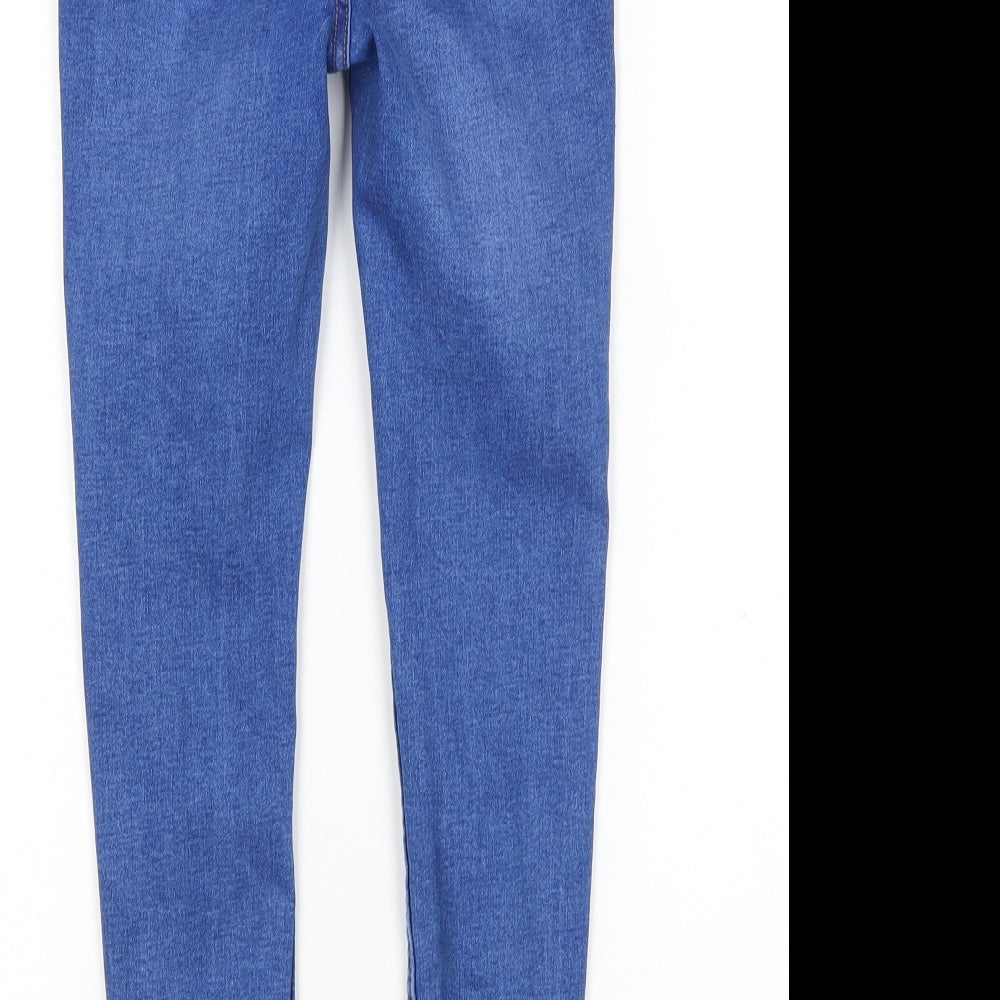 New Look Womens Blue  Cotton Jegging Jeans Size 6 L24 in Regular