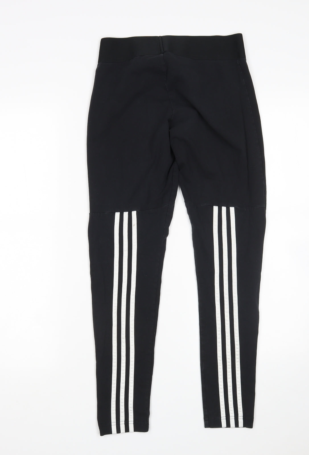 adidas Womens Black  Cotton Capri Leggings Size M L25 in Regular