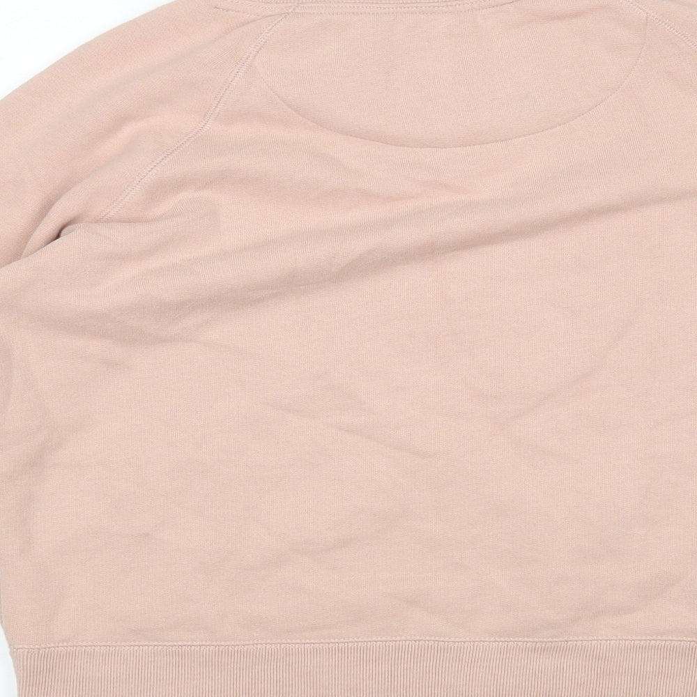 Jack Wills Womens Pink  Cotton Pullover Sweatshirt Size 6