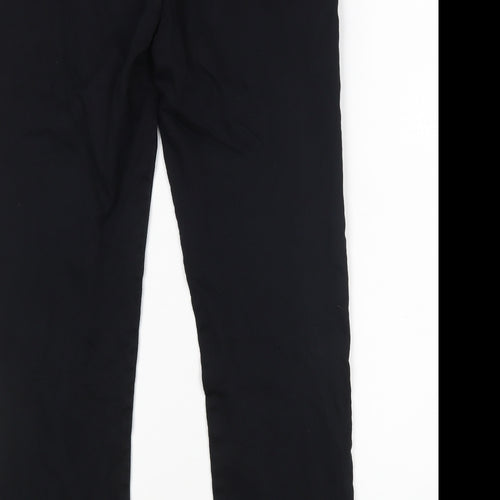 M&S Mens Black  Cotton Chino Trousers Size 34 L31 in Slim