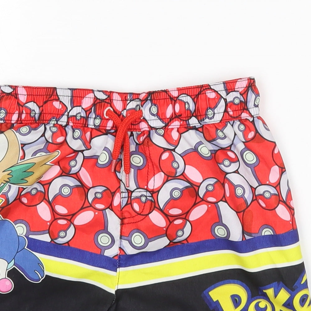 George Boys Multicoloured  Polyester Sweat Shorts Size 4-5 Years  Regular  - Pokemon