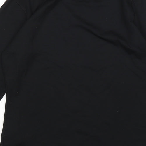 Campri Womens Black  Polyester Basic T-Shirt Size 10 Round Neck