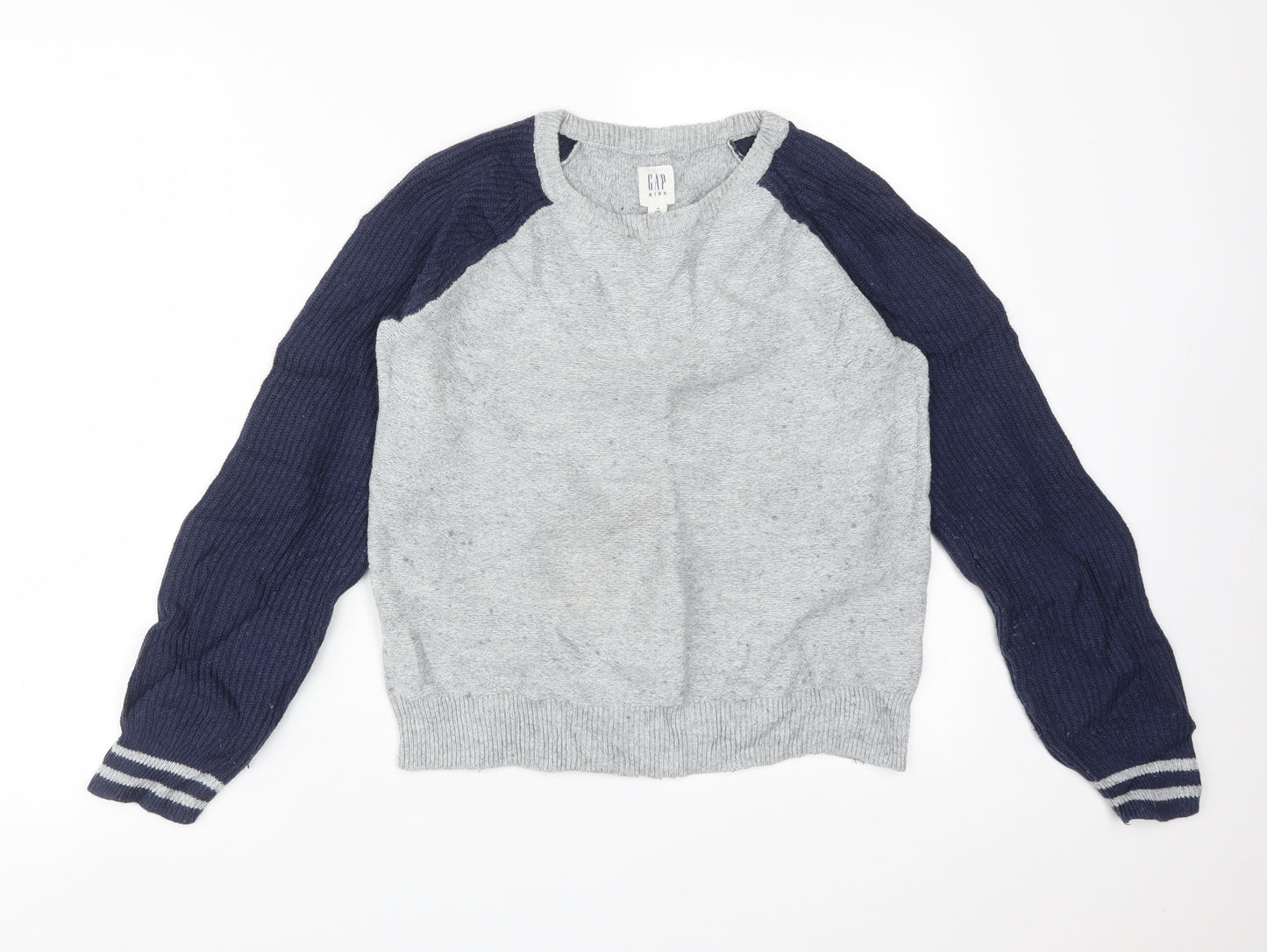 Gap Boys Multicoloured Colourblock Cotton Pullover Sweatshirt Size 12 Years