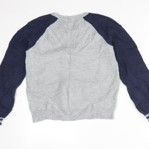 Gap Boys Multicoloured Colourblock Cotton Pullover Sweatshirt Size 12 Years