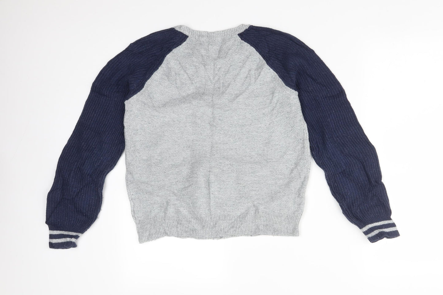 Gap Boys Multicoloured Colourblock Cotton Pullover Sweatshirt Size 12 Years