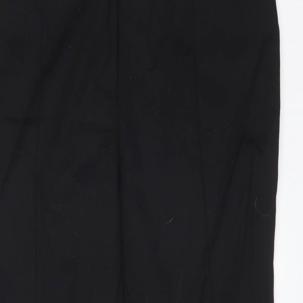 Very Womens Black  Cotton Dress Pants Trousers Size 12 L26 in Regular