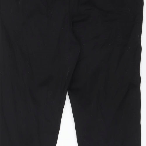 Very Womens Black  Cotton Dress Pants Trousers Size 12 L26 in Regular