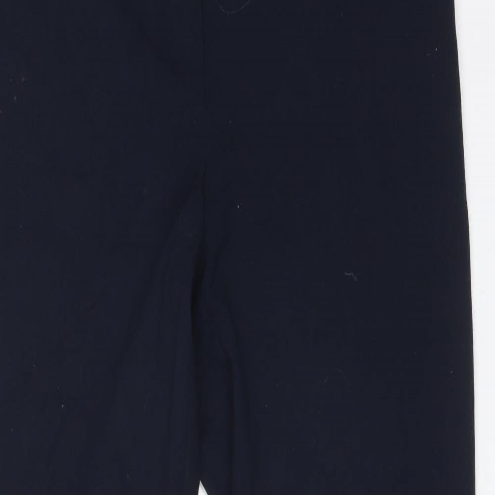 M&S Womens Blue  Polyester Dress Pants Trousers Size 10 L28 in Regular