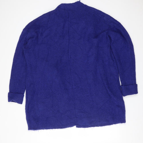 F&F Womens Blue   Acrylic Cardigan Jumper Size 18