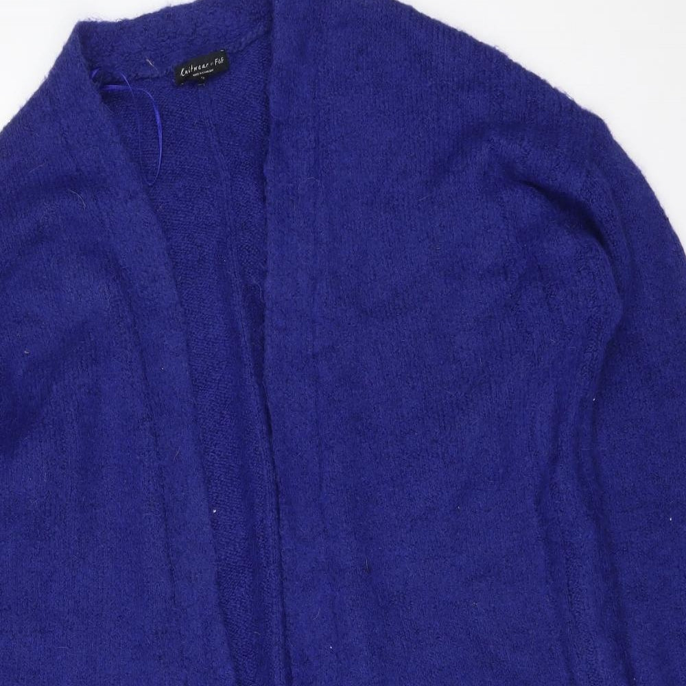 F&F Womens Blue   Acrylic Cardigan Jumper Size 18