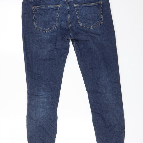 DENIM CO Womens Blue  Cotton Skinny Jeans Size 12 L25 in Regular