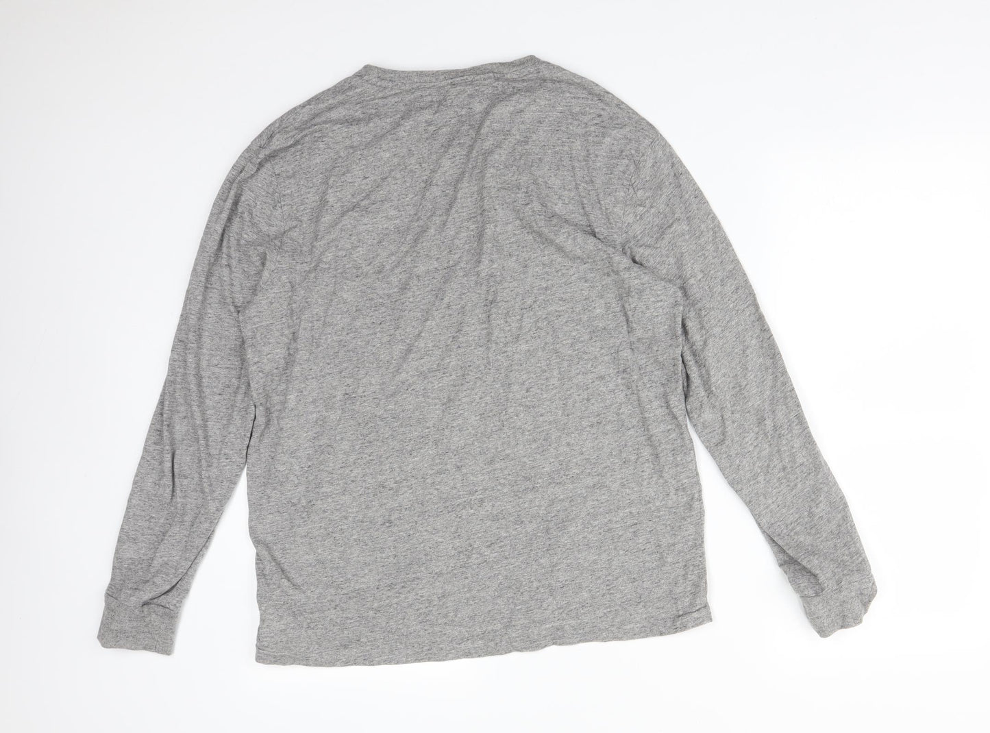 Ralph Lauren Mens Grey  Cotton  T-Shirt Size L Crew Neck