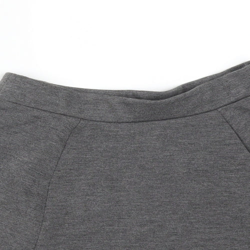 George Girls Grey  Polyester Skater Skirt Size 8-9 Years  Regular