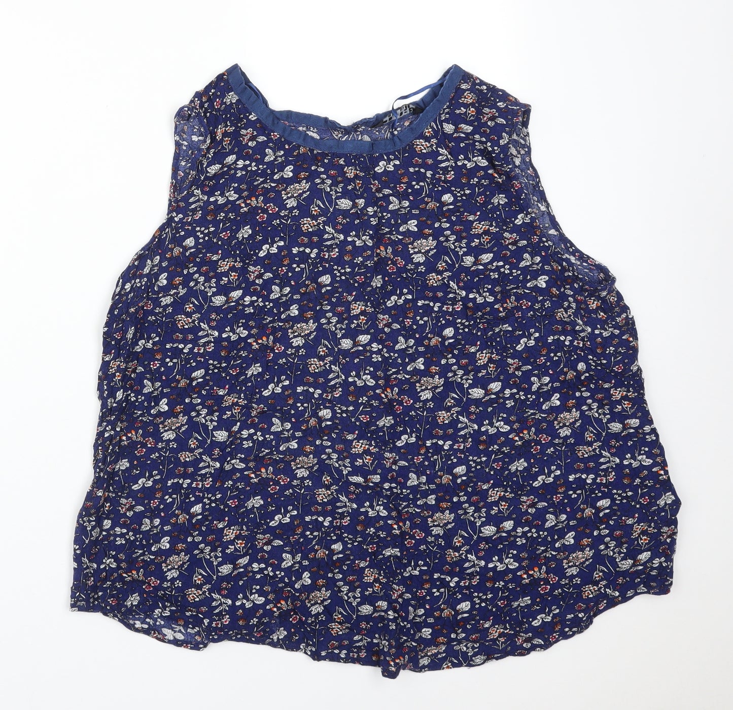 Select Womens Multicoloured Floral Viscose Basic T-Shirt Size 16 Round Neck