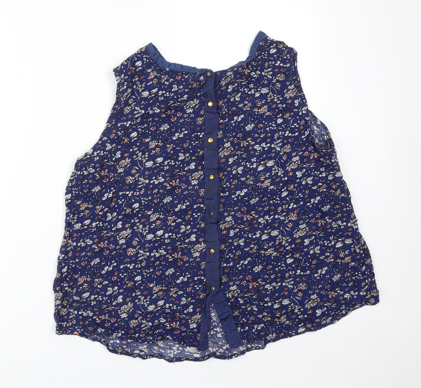 Select Womens Multicoloured Floral Viscose Basic T-Shirt Size 16 Round Neck