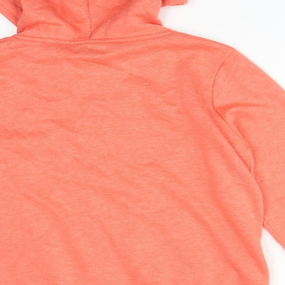 Papaya Womens Orange  Polyester Full Zip Hoodie Size M
