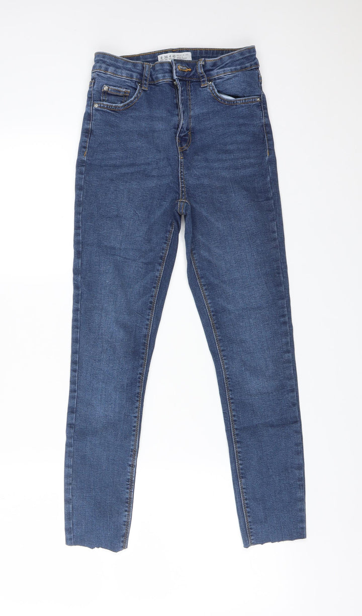 DENIM CO Womens Blue Cotton Skinny Jeans Size 8 L24 in Regular