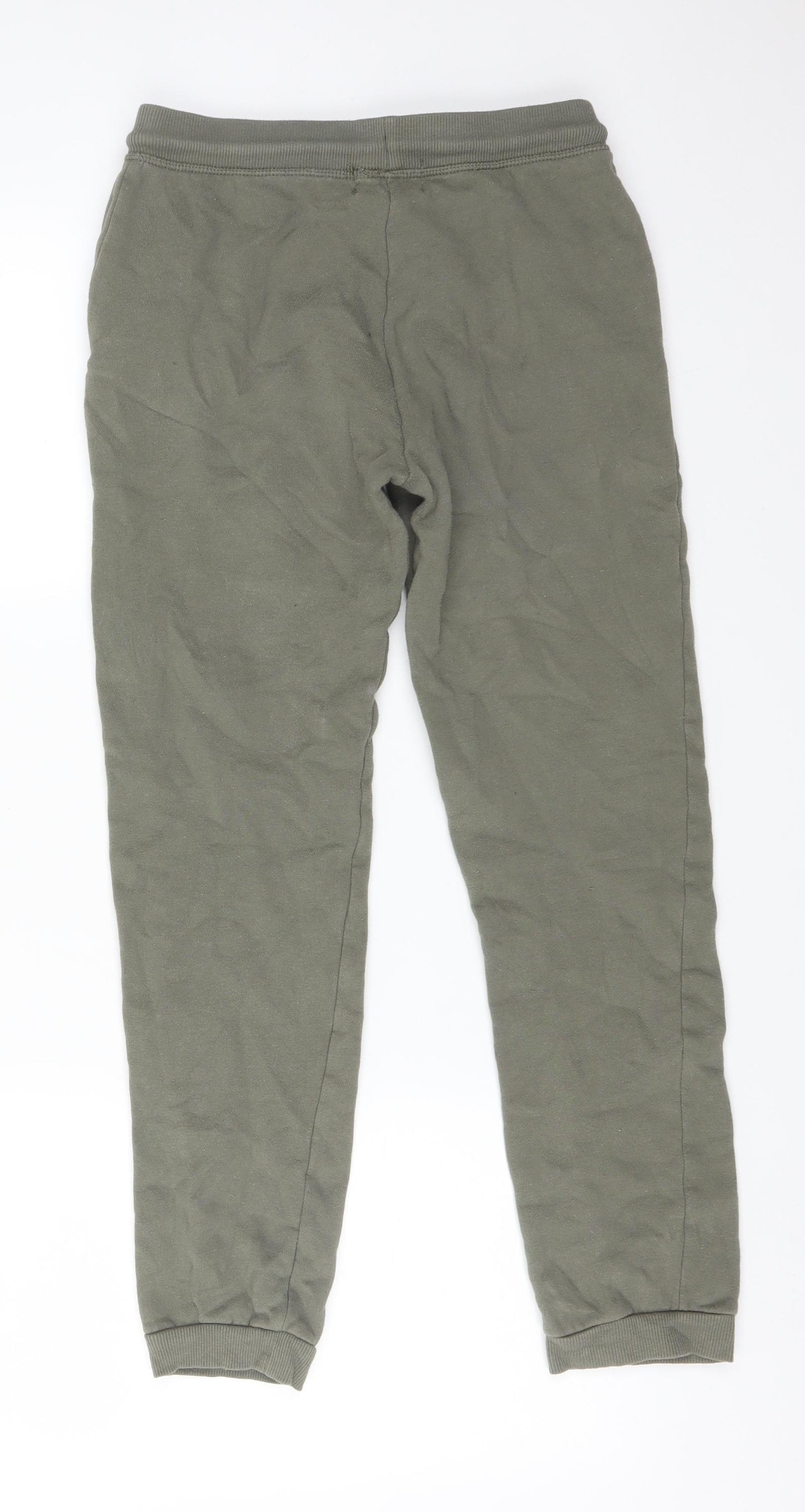 Primark Girls Green  Cotton Jogger Trousers Size 13-14 Years  Regular