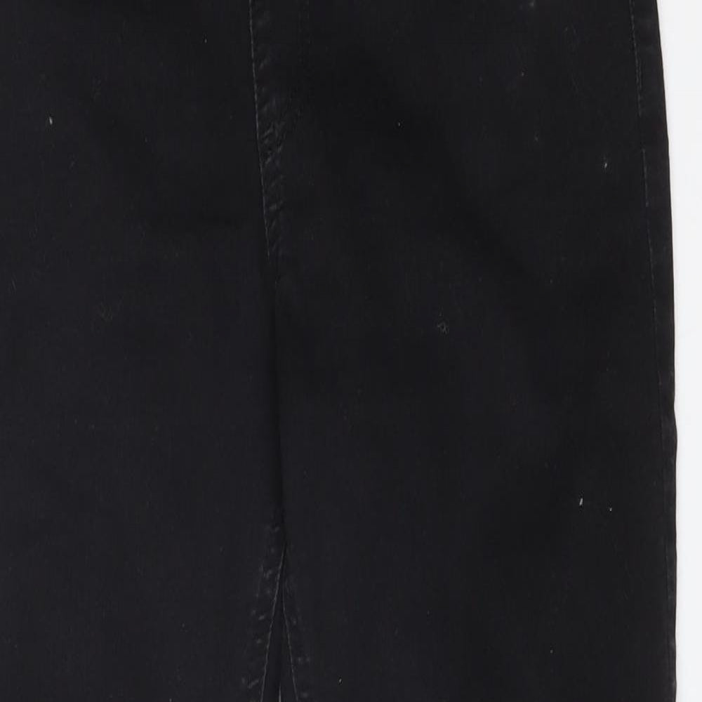 M&S Womens Black  Cotton Jegging Jeans Size 12 L26 in Regular