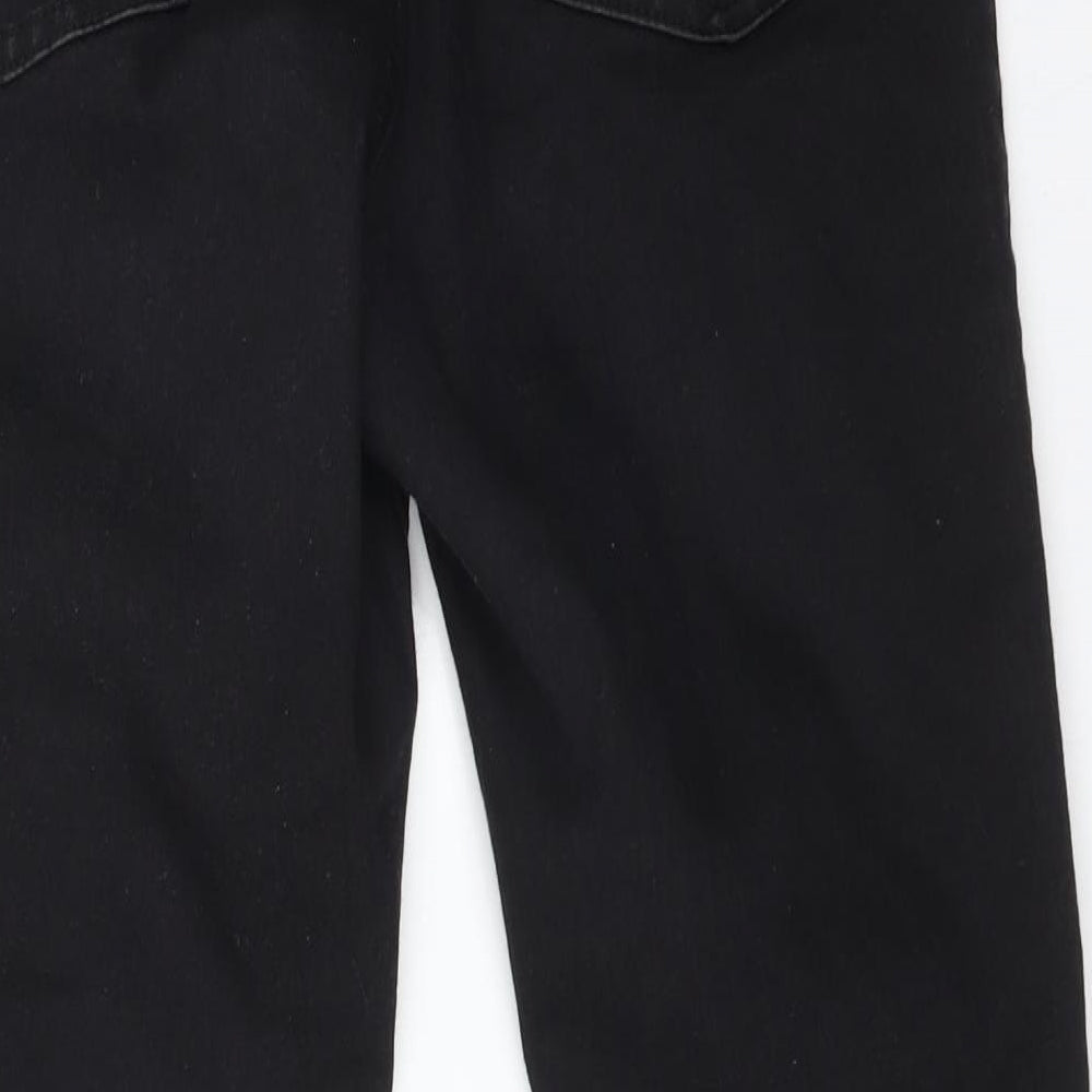 M&S Womens Black  Cotton Jegging Jeans Size 12 L26 in Regular