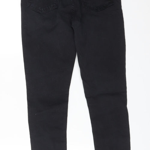 M&S Womens Black  Cotton Skinny Jeans Size 10 L27 in Regular