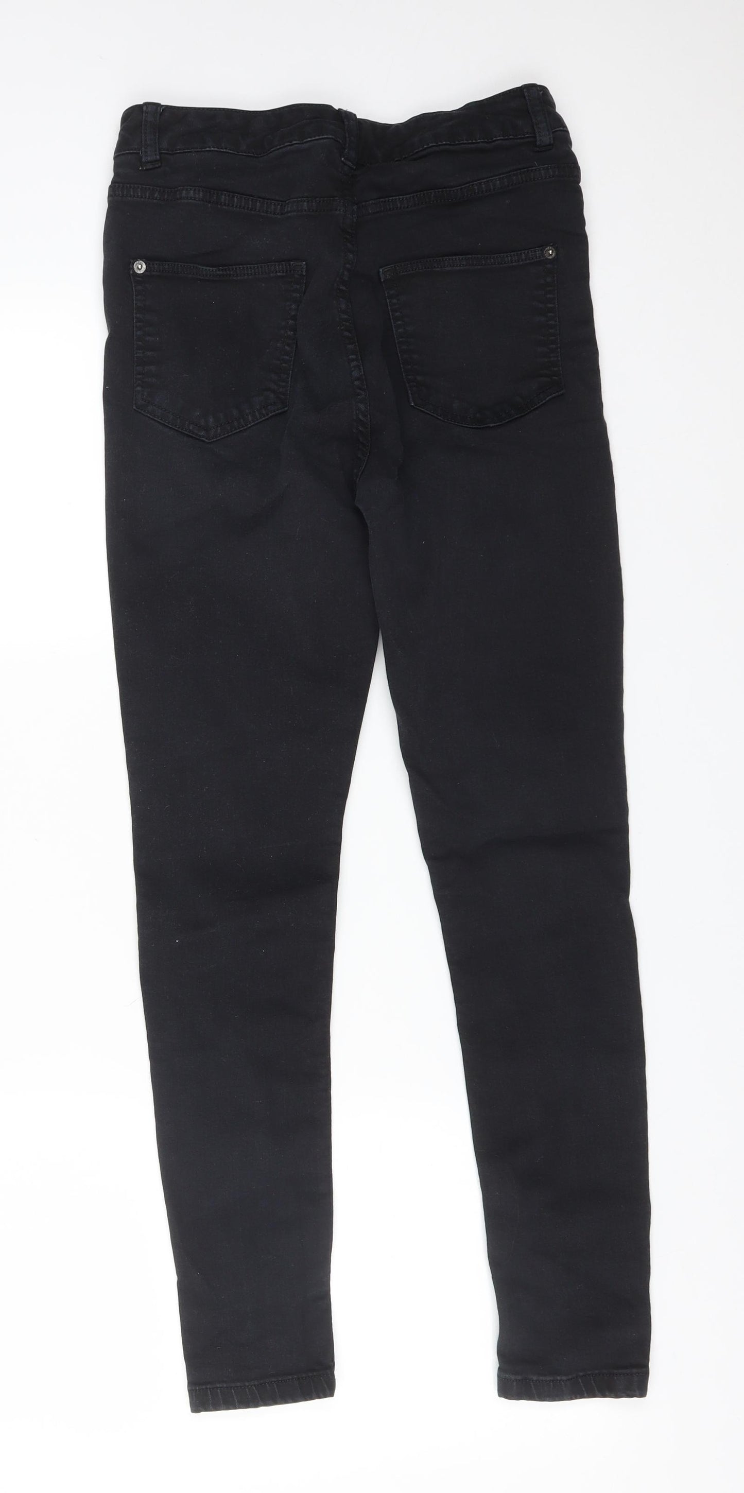 M&S Womens Black  Cotton Skinny Jeans Size 10 L27 in Regular
