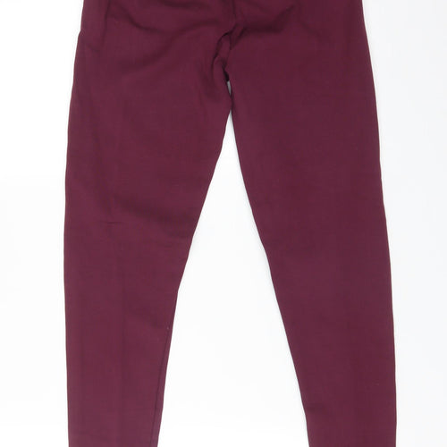 M&S Womens Purple  Viscose  Leggings Size 8 L27 in