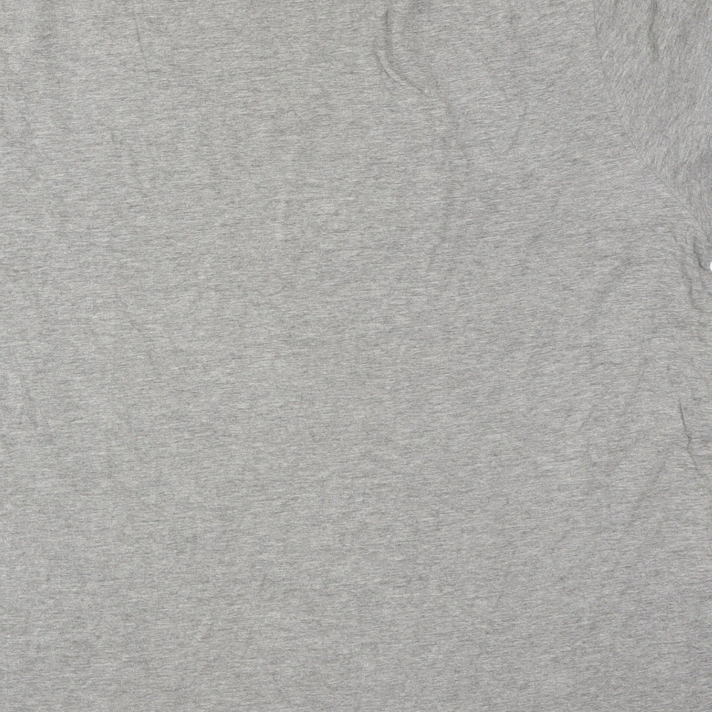 George Mens Grey  Cotton  T-Shirt Size XL Round Neck