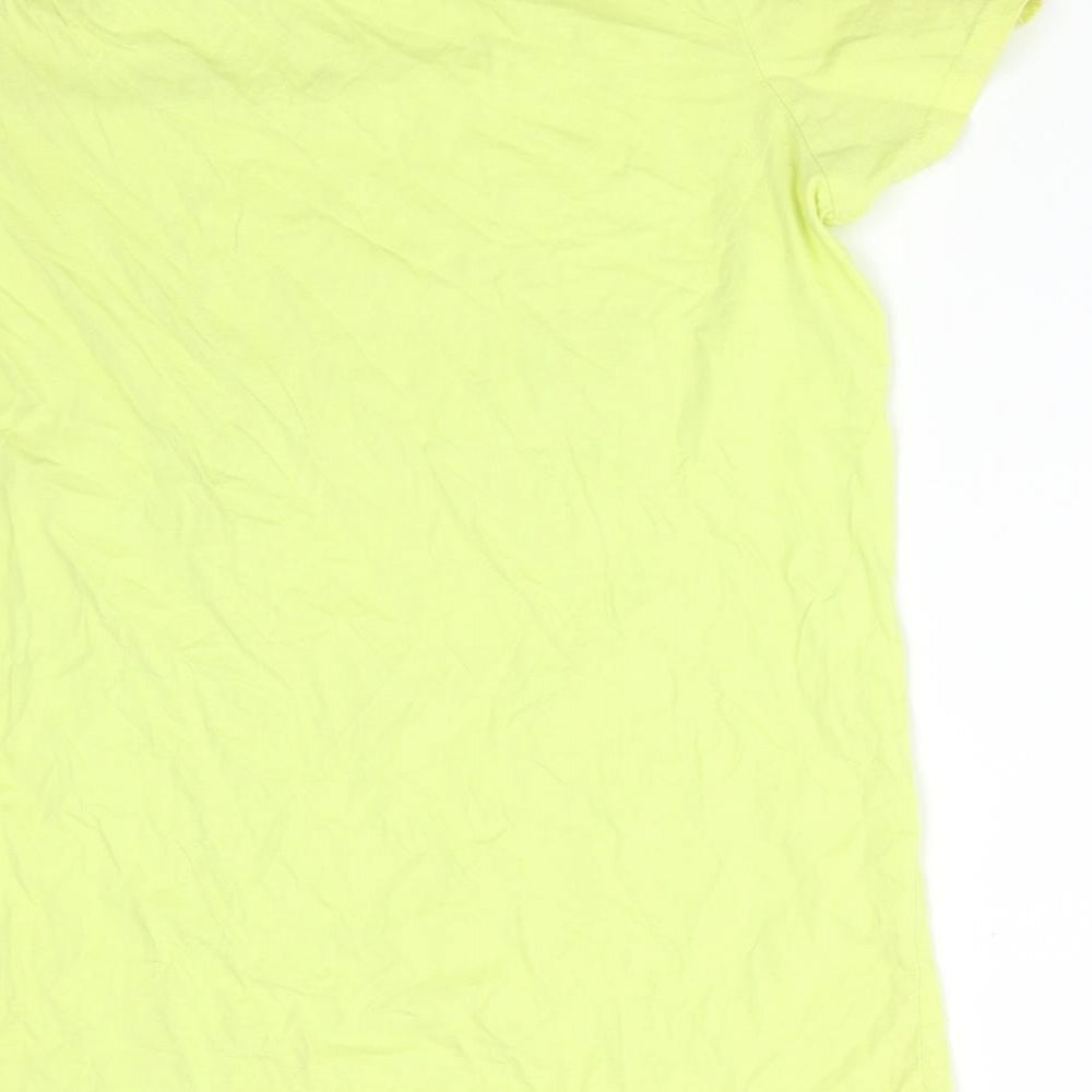 Primark Boys Yellow  Cotton Basic T-Shirt Size 13-14 Years Round Neck  - VENICE BEACH LIMITED CALIFORNIA WEST COAST