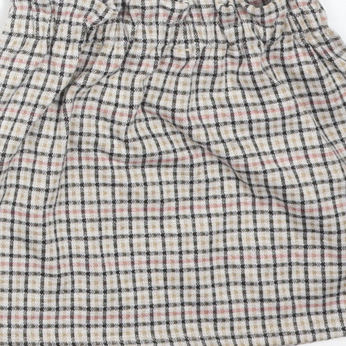 Primark Girls Multicoloured Check Polyester Straight & Pencil Skirt Size 3-4 Years  Regular