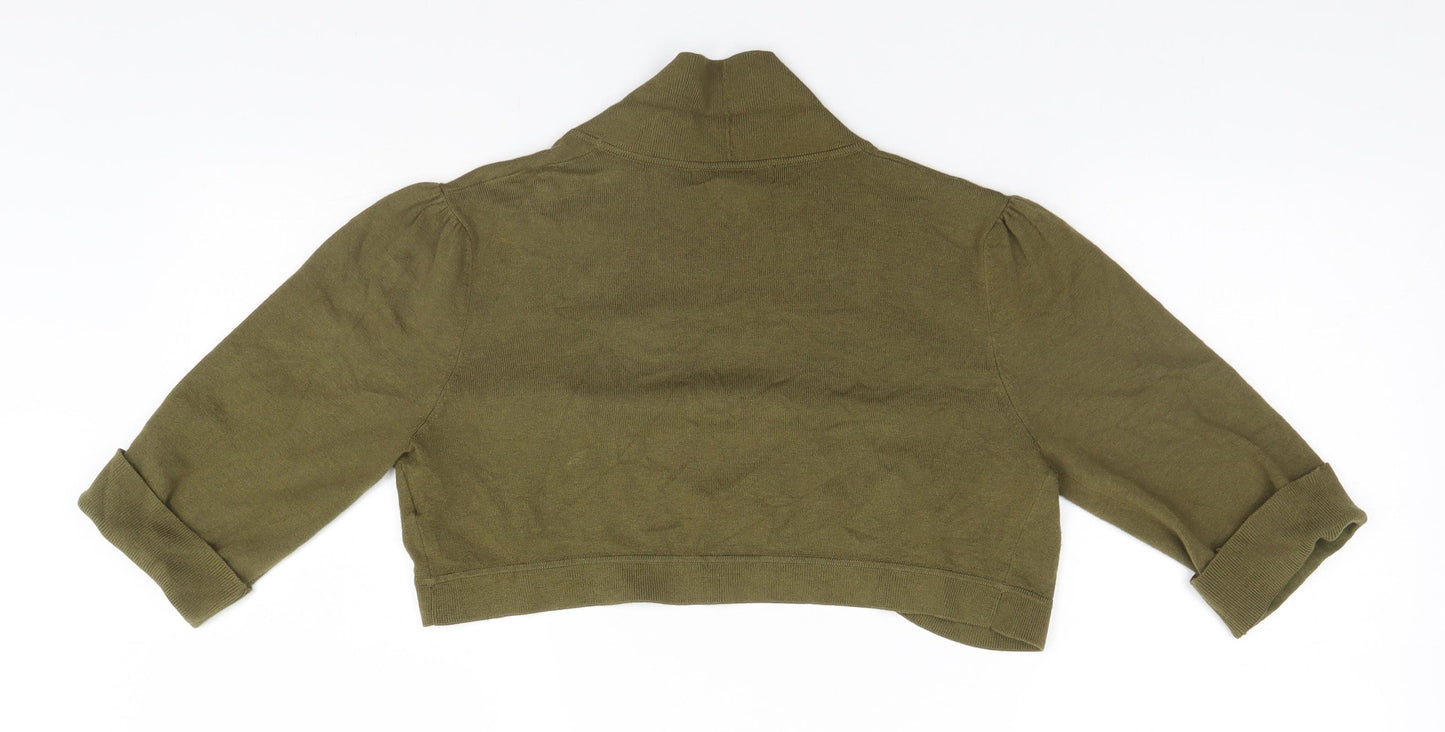 Monsoon Womens Brown Round Neck   Cardigan Jumper Size 12