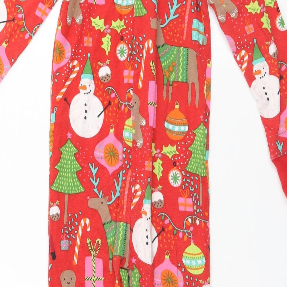 NEXT Boys Red Geometric Cotton  One Piece Size 7 Years   - Christmas