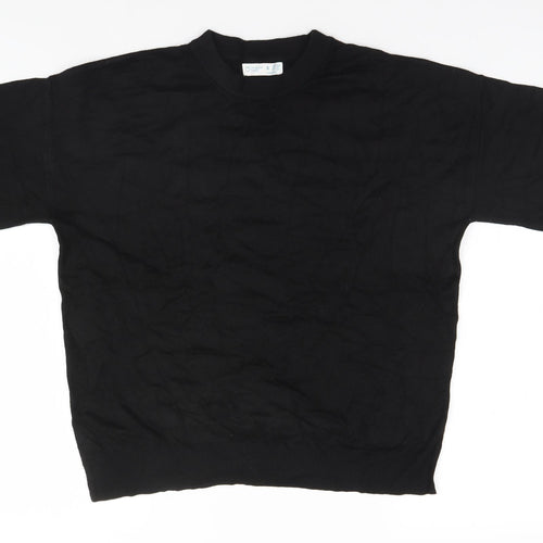 Primark Womens Black Round Neck   Pullover Jumper Size 10