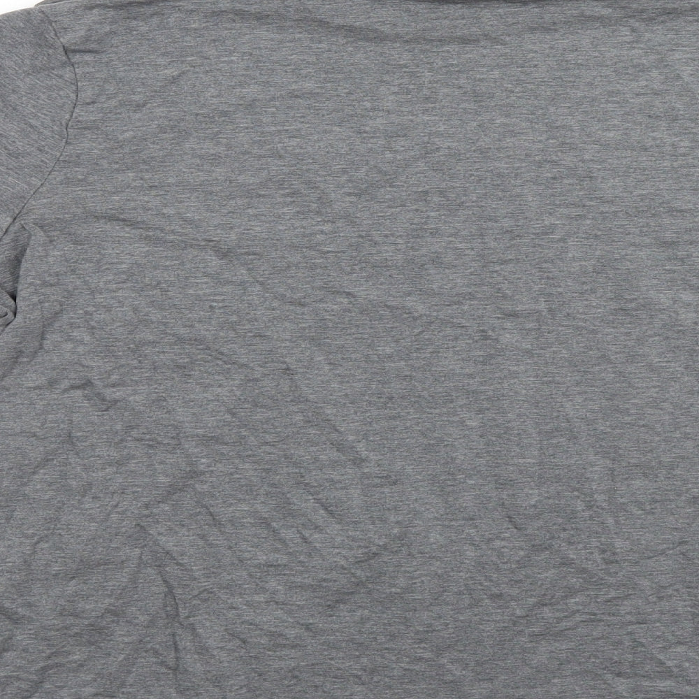 Marks and Spencer Womens Grey Roll Neck  Acrylic Pullover Jumper Size 18