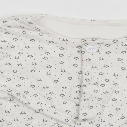 Matalan Baby White Geometric  Jacket  Size 12-18 Months