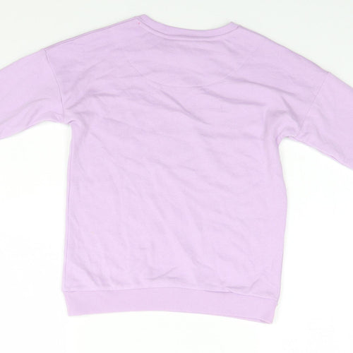 Nutmeg Girls Blue Round Neck  Polyester Pullover Jumper Size 10-11 Years   - Merry & Bright