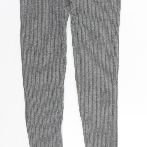 ASOS Womens Grey  Acrylic Trousers  Size 10 L26 in Regular