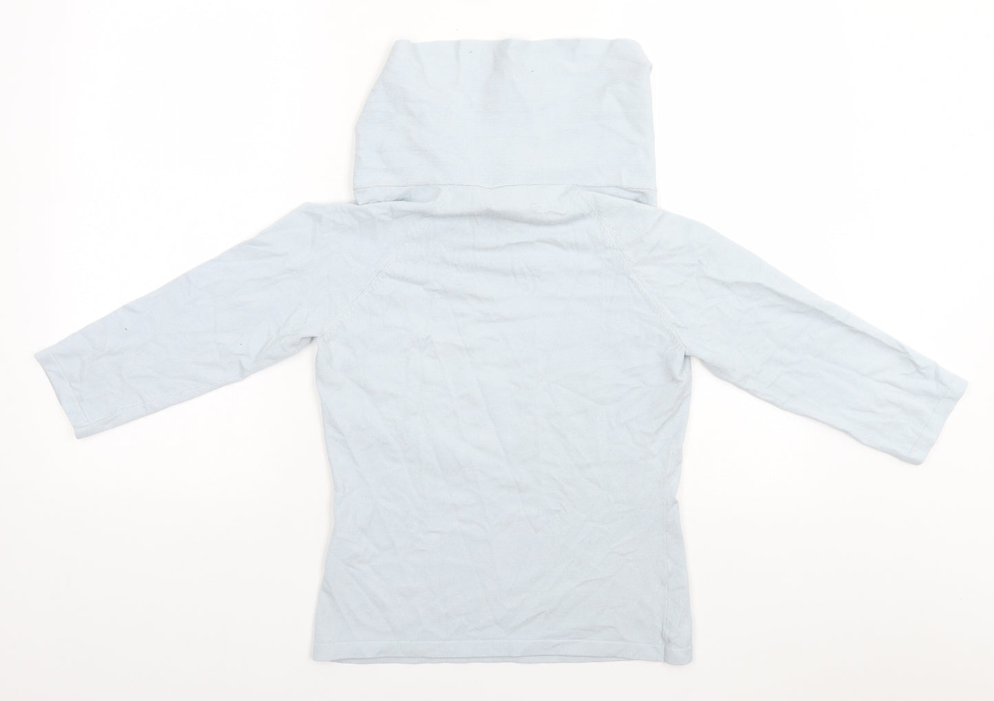 Fenn Wright Manson Womens Blue Roll Neck  Viscose Pullover Jumper Size 12