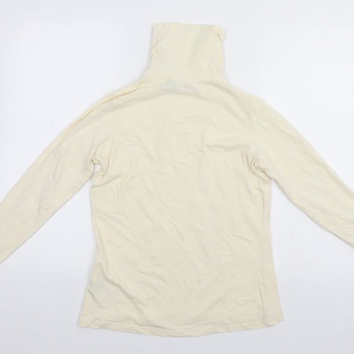 ESMARA Womens Ivory Roll Neck  Cotton Pullover Jumper Size 14