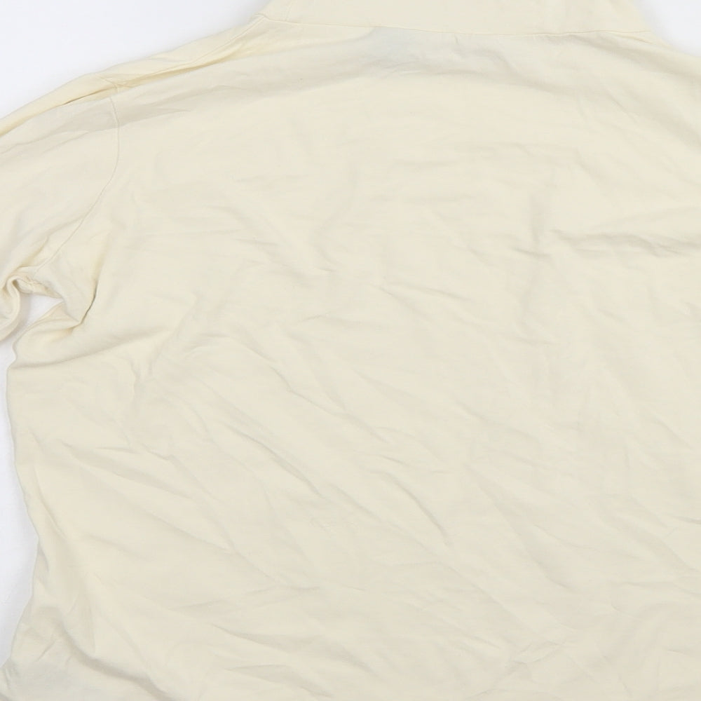 ESMARA Womens Ivory Roll Neck  Cotton Pullover Jumper Size 14