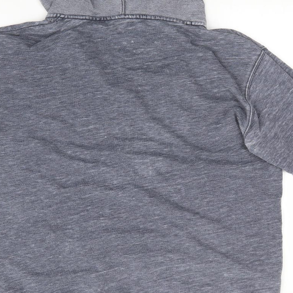 Red Soul Mens Grey  Cotton Full Zip Hoodie Size XL   - Grey Mix